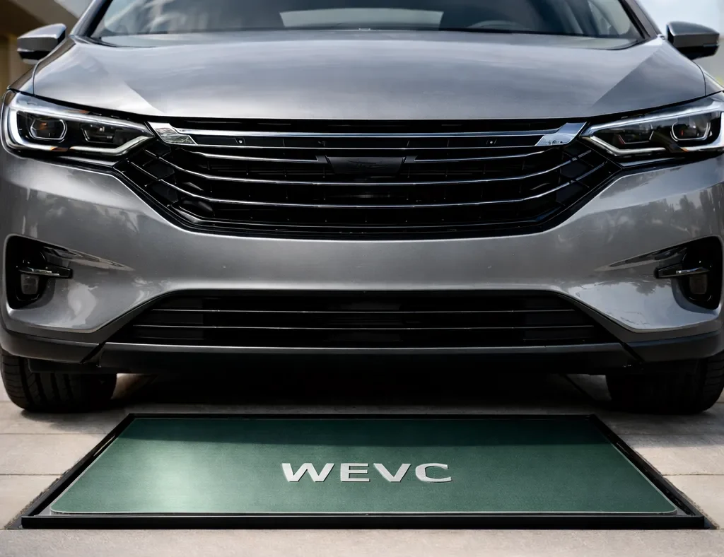 FuelGiant wireless electric vehicle charging pad driveway FuelGiant wireless electric vehicle charging pad driveway