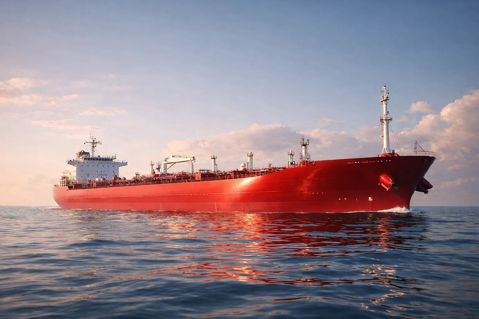 fuelgiant red giant tanker energy transport on the calm sea